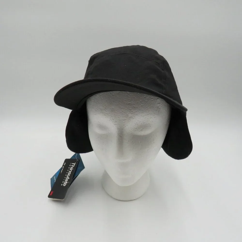 Armadillo Hat Cap Strap Back Mens Medium Waterproof Thinsulate Ear‎ Flap Fleece